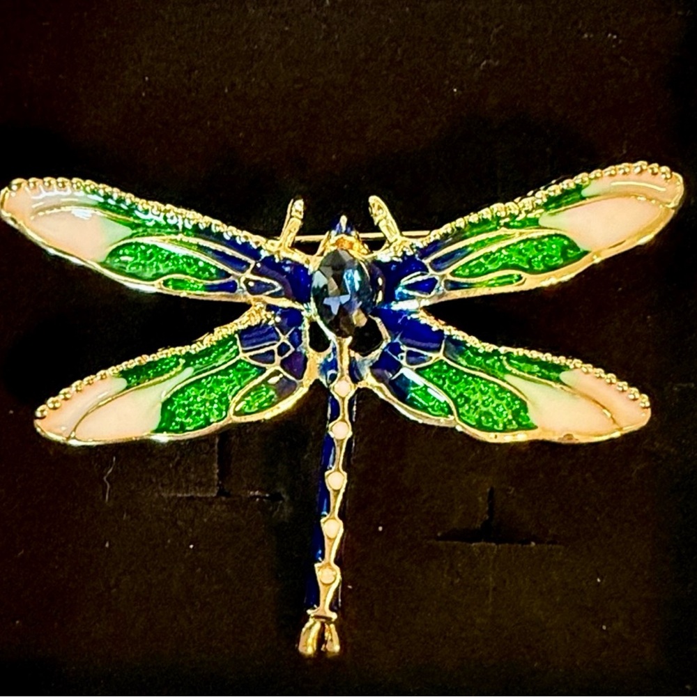 Colorful Dragonfly Brooch Trendy seen on Traitors!! Brooches everywhere 😍